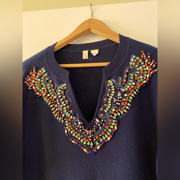 Anthropologie Moth Beaded Sweater - Picture 4 of 5
